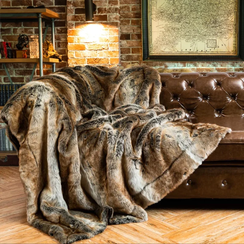 Luxury Faux Fur Throw Blanket