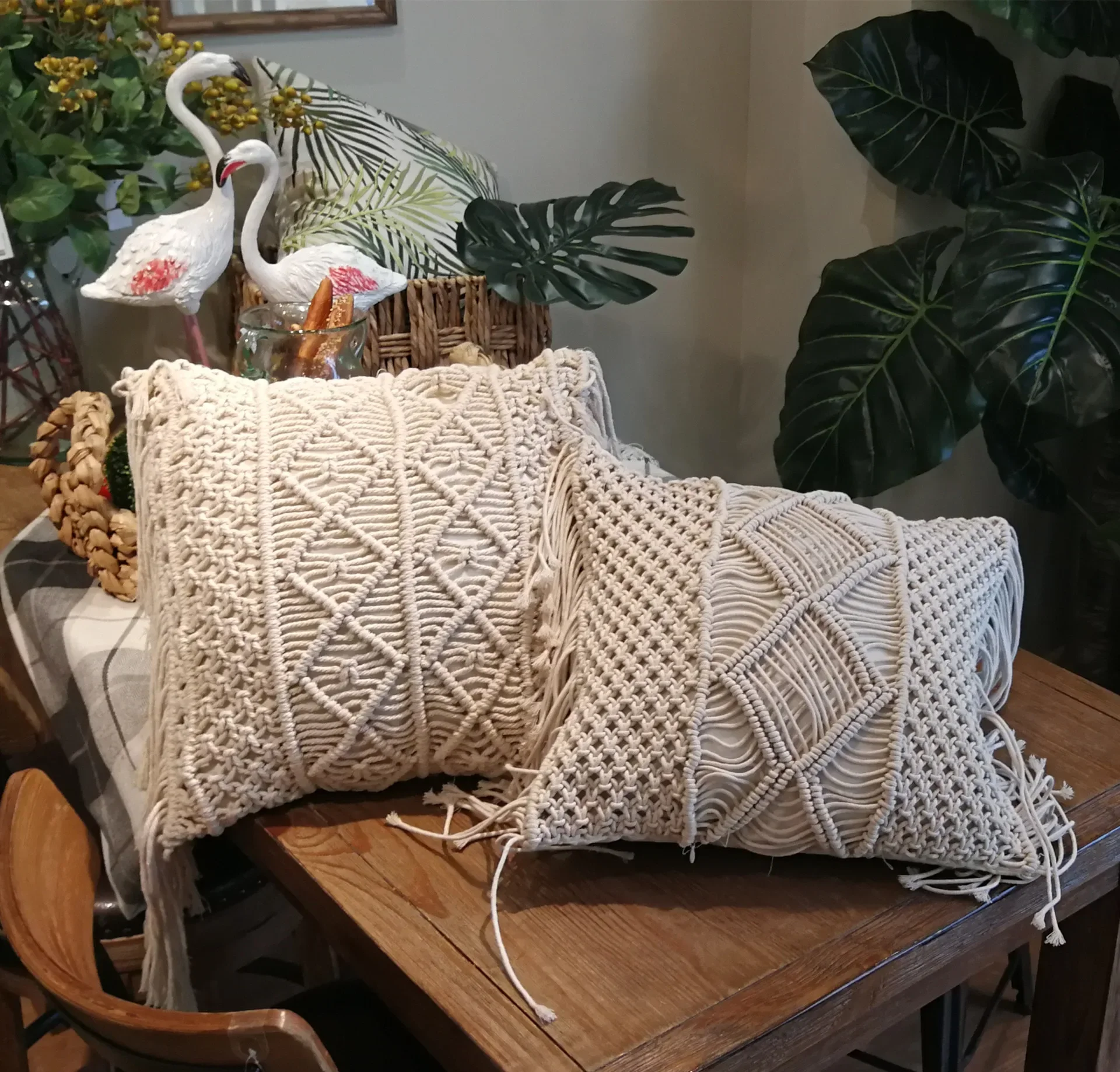 Macrame Pillow Cover
