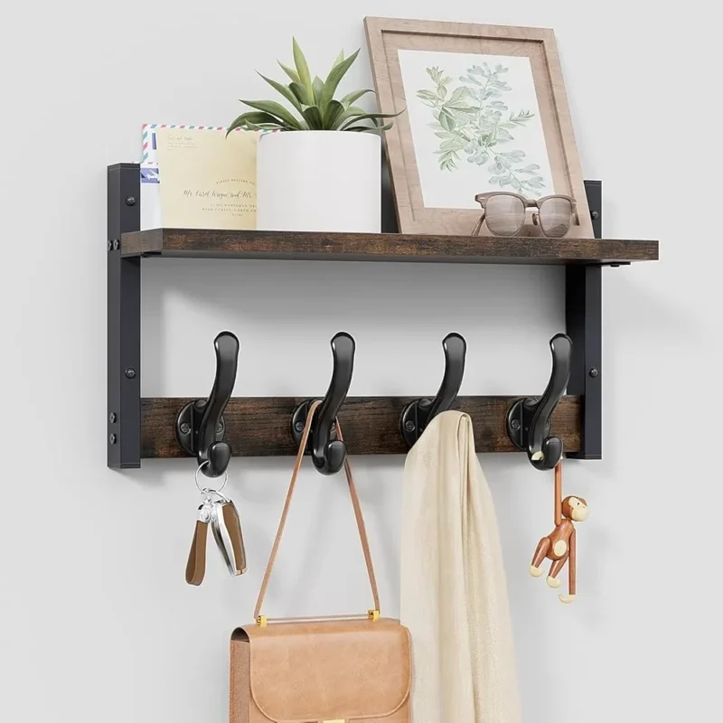Rustic Coat Rack Organizer