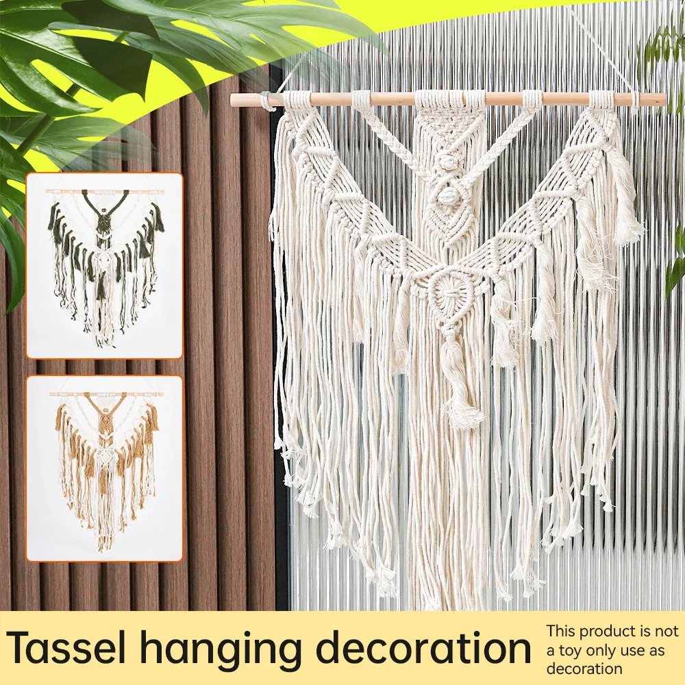 Macrame Wall Hanging – Nordic Boho Style with Tassels
