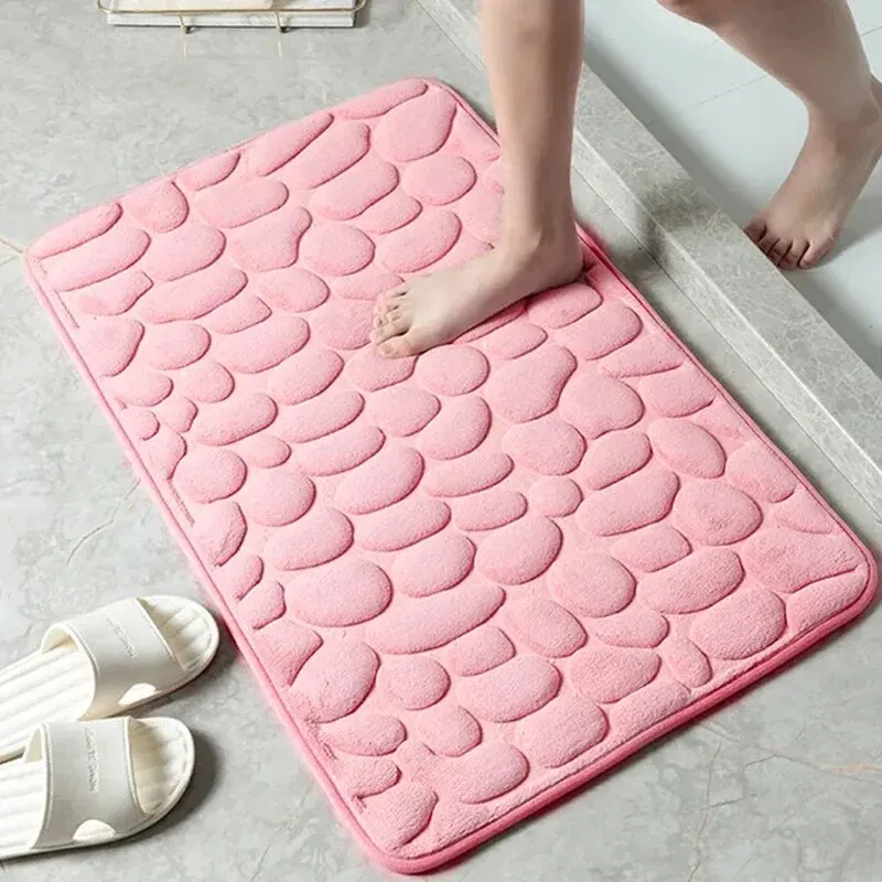 Pebble-Style Anti-Slip Bathroom Floor Mat