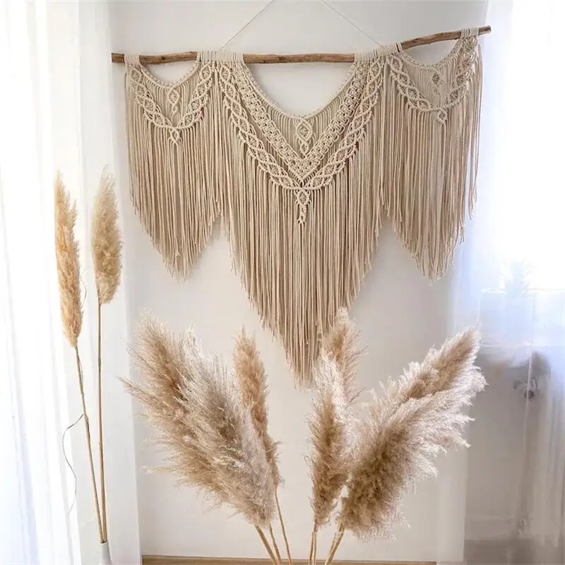Large Boho Macrame Tapestry – Handwoven Wall Decor